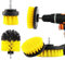 Lot de 4 brosses pour perceuse, visseuse sans fil, brosse de nettoyage, brosse de nettoyage, brosse de nettoyage pour jantes, carrelage, cuisine, sols, voiture, baignoire
