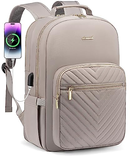 LOVEVOOK Laptop-ryggsäck för kvinnor för 15,6 tum laptop, vattentät datorryggsäck med USB-port, multifunktionell skolryggsäck för affärsresor, arbete, högskolan SEKkr57999