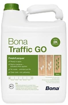 Bona Traffic GO - Vernice per parquet opaca 2K, 1 litro
