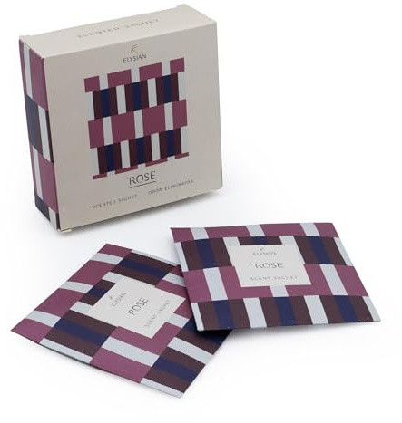 Duftsäckchen – Set mit 4 Rosen – lila Design