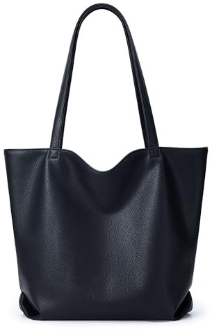 KALIDI PU Leder Handtasche Damen Umhängetasche Groß Shopper Tasche Hobo Taschen Damen Schultertasche für Schule Büro Arbeit Reisen Ausflug Einkauf