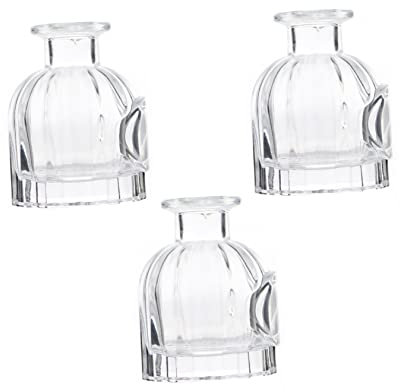 MAGICLULU 3stücke Glas Diffusor Flaschen Aromatherapie Gläser Leere Nachfüllbare Flaschen Für Parfüms Ätherische Öle Duftflüssigkeiten Transparente Sicht Menge Klein Kompakt Leicht Verstauen