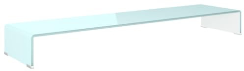 QZZCED TV-Sideboard Fernsehschrank TV-Ständer tv Tisch TV-Aufsatz/Monitorerhöhung Glas Grün 120x30x13 cm für Wohnzimmer Schlafzimmer Unterhaltungsgerät