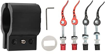 Electric Scooter Folding Clamp Aluminum Alloy Folding Clamp, Scooter Folding Clamp with Quick Release Lever Home Accessories (Black)
