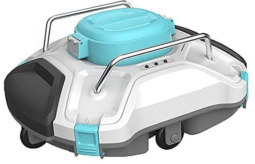Robot pulitore per Piscine Senza Fili, aspiratore Automatico per Piscine con autonomia di 60-90 Minuti, Batteria Ricaricabile per Piscine Fuori Terra/interrate Fino a 861 Piedi Qua