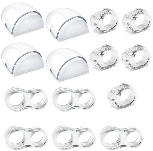 PXBSNB 4 Stück Türstopper Boden Kleben, 10×Türstopper Klinke, 8 Form Türklinkenpuffer(16-18mm), Türstopper Selbstklebend Boden für Schutz von Wänden Türen Fenstern