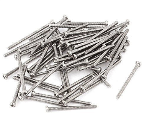 TOP-VIGOR 30Pcs Cross Pan Head Machine Screws, M2x30mm Phillips Round Head Screws Bolts for Machinery, Furniture, Car, Motorcycle Repair, Electronic Products, Ship Assembly, and DIY