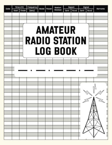 Amateur Radio Station Log Book: Detailed Journal for Tracking Contacts, Frequencies, and Signal Reports