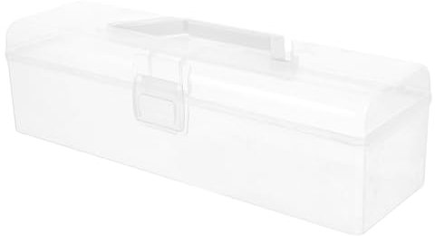 ULTECHNOVO Klarer Werkzeugaufbewahrungsbehälter Aus Kunststoff Mit Traggriff Multifunktionale Organizer-box Für Bastelmaterialien Nähutensilien Und -projekte Transparent Und Kompakt