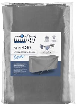 Minky SureDRI - Cubierta para tendedero térmico con alas de 12 m, retiene el calor para un secado más rápido, rejillas de ventilación para circulación del aire, 100% poliéster, solo funda