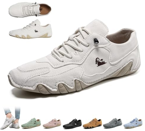 LOVEWLVNCL Scarpe Vogany Donna Uomo, VogLDeck - Scarpe Ortopediche Beck Impermeabili e Traspiranti, Stivali Barefoot Antiscivolo e Leggeri per Escursioni, Viaggi e Uso Quotidiano(Beige,38 EU)