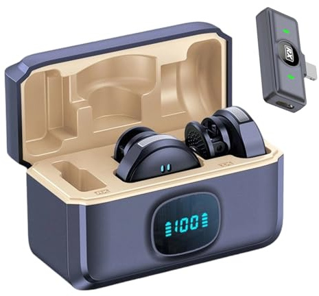 Microfono Cellulare Un Altoparlante A Clip Con Di Cancellazione Del Rumore | Mini Microfono Wireless Per Vlog Video Musica Riprese Social Live Streaming Podcast Riunioni Registrazione Vocale
