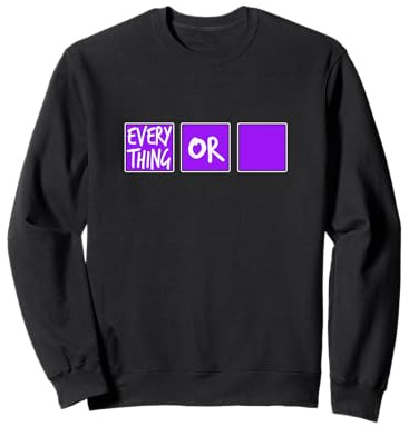 Gráfico Morado de Purple Or Nothing Sudadera