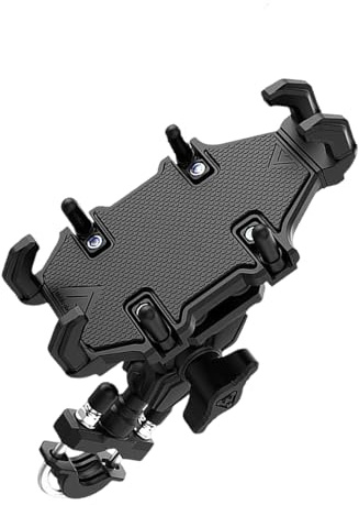 YPREWY Soporte de teléfono para motocicleta, soporte para teléfono celular, abrazadera para manillar de bicicleta de 5.7 a 7.2 pulgadas
