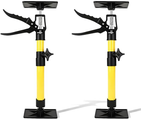 Soportes de techo, 2 unidades, soporte de montaje, soporte de montaje con una mano, tensor telescópico, barra de soporte de sujeción rápida, 40 kg, capacidad de carga ajustable en altura