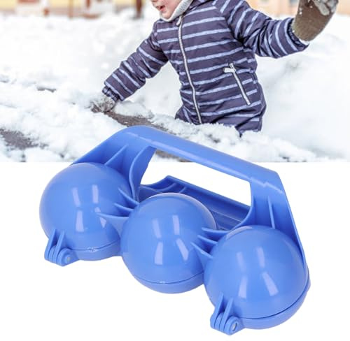 Fauitay Snowball Maker, 3 Balls Clips Reusable Snowball Maker Tool with Non Slip Design, for Winter Snow Play and Summer Beach Sand Play