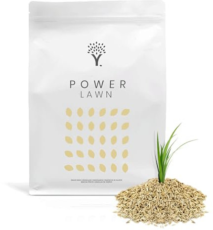 MOOWY Fast-Growing Grass Seed 50m² – Premium Lawn Seed for UK Lawns – Water-Saving Biostimulant Coating for 38% Better Germination – Hard-Wearing & Quick Sprouting in 14 Days