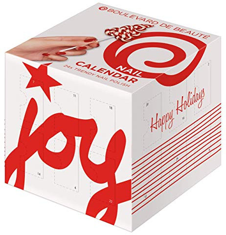 KTN Boulevard de Beauté Advent Nails - Nagellack-Adventskalender mit 24 verschiedenen Trendfarben, 505 g