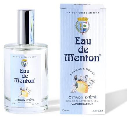Eau de Menton Citron d'Eté - Citron Fleur d'Oranger - Prestige de Menton, Artisan Parfumeur (100 ml)