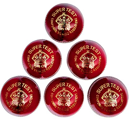 Cricket Balls - Red Leather Match Quality (box of 6 balls) - Senior