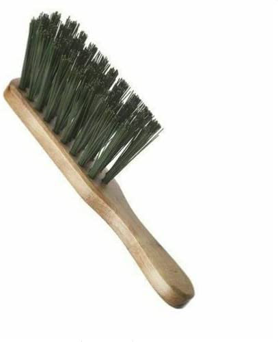 Vision4ever 1Pcs Green Brush 11.5 Green PVC Bristle Garden Yard PVC Stiff Varnished Hand Brush Easy to Use