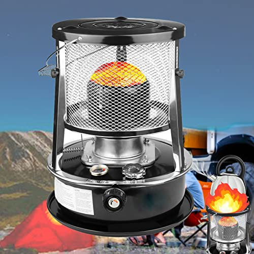 GUAWJRZDP Petroleumofen für Innenräume,Petroliumheizer Outdoor Camping,Keine Stromheizung,hohe Effizienz und schnelles Aufheizen,einziehbares Design,Kälteschutznotfall im Winter,Garten,Eisfischen