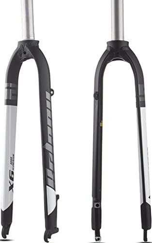 26/27,5/29 Fahrradgabel 1-1/8, Pneumatisch 2,35, Starre Scheibenbremse MTB Fahrrad Aluminiumlegierung Gabel Fahrradzubehör C,26in