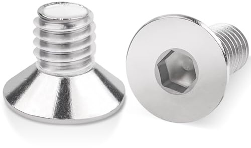 Leryati M4 Senkkopfschrauben Edelstahl, 100 Stück M4x12 mm Senkschrauben