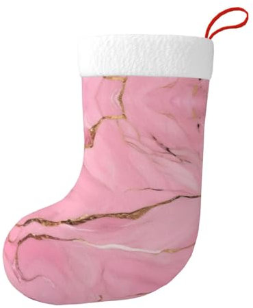 Weihnachtsstrümpfe, Kamin-Strümpfe, Partygeschenke, Weihnachtsstrümpfe, für Familie, Weihnachtsdekoration, Rosa