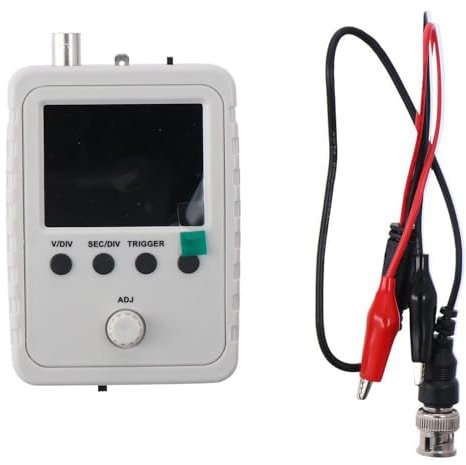 Fudeshe DSO Shell Oscilloscope Full Assembled with BNC-Clip Cable Probe, Shell Oscilloscope Kit DSO150 Electronic Teaching Training DIY Kit