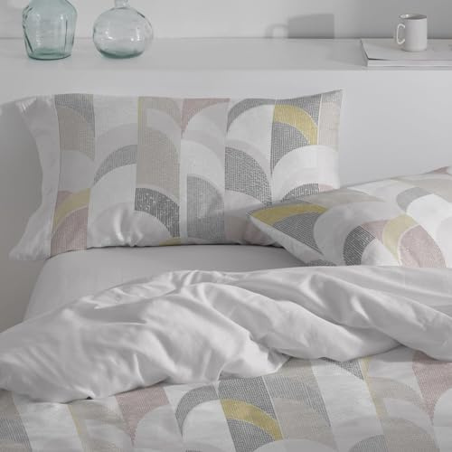 Burrito Blanco | Fundas nórdicas Estampadas | Cama de 135cm (+Medidas Disponibles) | Poliéster 50% Algodón 50% | Diseño 533 | Color Gris (135x190/200cm)