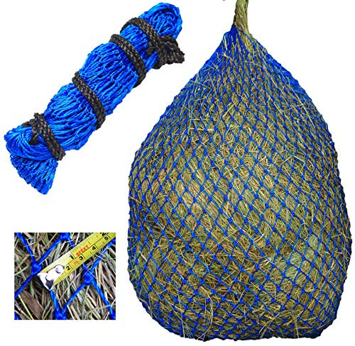 T TEKE Redes de heno Ultra lentas, 39 Pulgadas de Longitud con Agujeros de alimentación de 1 Pulgada ± 1/4 Pulgadas, Suministros para Caballos y Cabras, con un cordón Extra