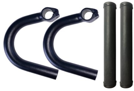 Drop Bar Attachment, Flat Bar to Drop Bar Adapter, Aluminum Alloy Body, with Soft Sleeves and Bar Ends - Ideal for Converting Mountain Bike to Road Bike