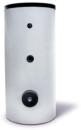 SUNEX® Warmwasserspeicher 150L mit 1 Wärmetauscher, emailliert, Magnesiumanode, Wärmedämmung, für Heizung und Warmwasser, Boiler, Warmwasserboiler, Warmwasserbereiter