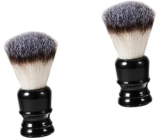 Mikinona 2stücke Bartbürste Mit Nylonborsten Und Resin-griff Tragbares Einfaches Beauty-werkzeug Für Männer Zur Bartpflege Und Styling Für Unterwegs