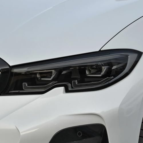 Autoscheinwerfer Schutzfolie Rauchschwarz Tönung Wrap Vinyl Transparent TPU Aufkleber, Für BMW F30 F31 G20 G21 M3 E90 E92 E93 F80 F34