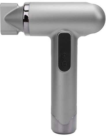 Hårtork med Diffusor, 100000 RPM, Sladdlös Fön med Hög Hastighet, 200 W USB-uppladdningsbar Hårtork för Snabbtorkande, Bärbar Hårfön för Resor Hem Utomhus (Silver)