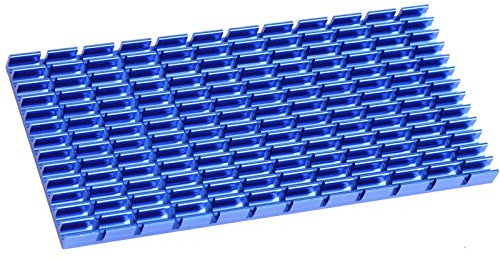 Disipador de calor de aluminio, P55 x 6 x 120 Módulo disipador de calor Enfriador Aleta Placa de radiador Hoja de disipador de calor de enfriamiento para CPU PCB Amplificador