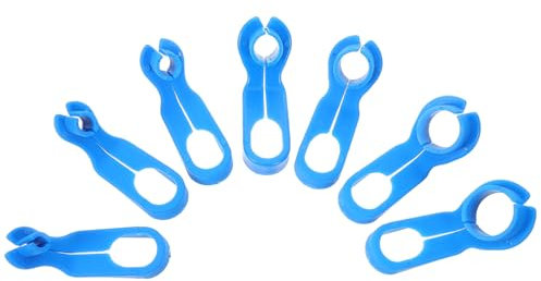MUCKLILY 7st Demontage Der Klimaanlagenleitung Filterschlüssel Kraftstoffleitungsschlüssel Kraftstofffilter Wechselstrom-leckerkennungskit Trennen Ventil Elektrische Trennzange Blue Nylon