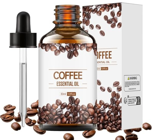 kaffeeöl, Kaffeeöl Gegen Falten, Bio-Gesichtsserum mit Kaffee-Öl, Ätherisches Kaffeeöl Natürliches Organisches Kaffeeöl für Haut Körper Haarpflege, Kaffee -Duftöl, Verjüngendes und Straffendes Öl