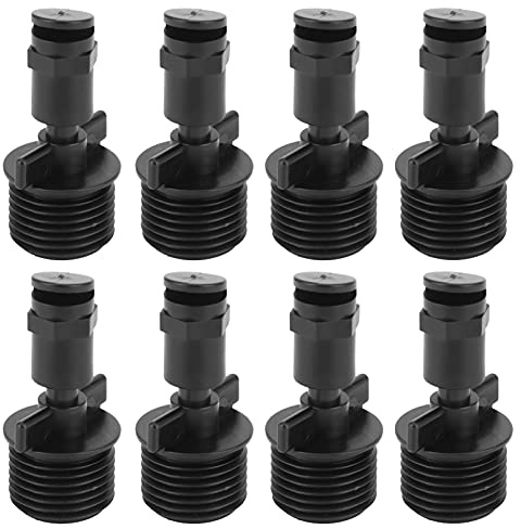 Yctze 30pcs G1 / 2 Male Thread 180 ° Buzzle de Buse de Type Ventilateur de Jardin Sprinkler Tête pour l' et Les Soins de la Pelouse