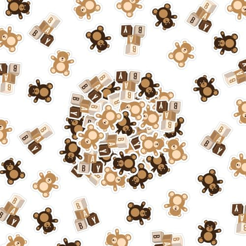 100 coriandoli per baby shower, decorazioni da tavolo, battesimi, progetti artigianali, coriandoli di carta