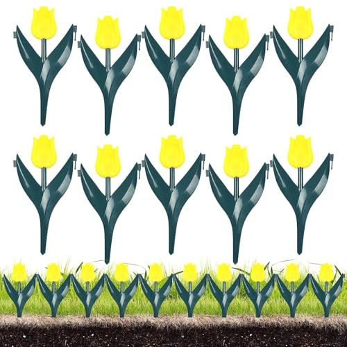 Sollee Clôture de parterre de fleurs, clôture d'aménagement paysager – Décorations de pour ferme, piscine, arrière-cour, aire de jeux pour animaux de compagnie