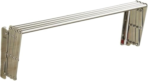 LXJBBD Stendibiancheria a fisarmonica – Stendibiancheria retrattile da parete, design facile da installare, espandibile e pieghevole per la casa