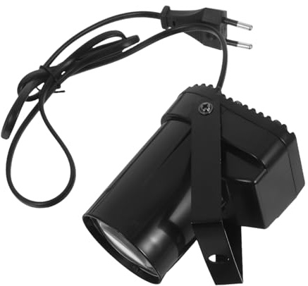 ERINGOGO Éclairage de scène petites lumières de scène stroboscopique petit projecteur à LED Plastique Noir