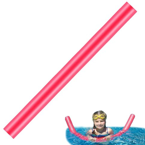Fideos flexibles para piscina, 150 cm, huecos/sólidos, duraderos, para adultos y niños, varillas de espuma flotantes para ejercicio y diversión, 6,5 x 150 cm