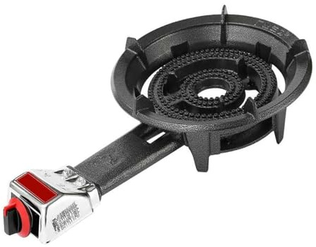 Cuisinière Au Gaz Propane 10 KW, Plaque De Cuisson À Un Seul Brûleur, Avec Grille En Fonte Et Protection Anti-extinction, Haute Efficacité Pour Usage Domestique, Camping-car(Ng,54x29x13.5cm)