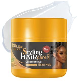 Braiding Gel - Locken Styling Gel für lockiges Haar & Curly Hair, starker Halt Anti-Frizz, pflegend ohne Crunch, für Braids und Dreadlocks, Haargel Herren Frauen, Haarwachs & Styling Produkte