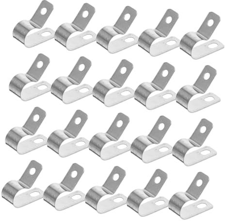 PHENOFICE 50stücke Kabelclips Drahtclips Kabelmanagementclips Kabelklemme Für Wand Metall Verdrahtungsclips Kleine Drahtklemme Multifunktions-kabelclips Kabelmanagement Drahtmanagement