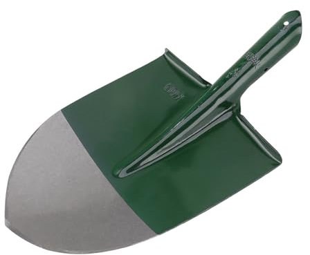 Pala Scavo, Strumento Giardinaggio con Testa di Ricambio a Punta Tonda in Acciaio Al Manganese per il Giardino di Casa, con Bordo Smerigliato, Piattaforma per Piedi